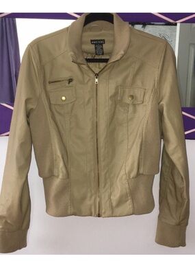 Wet Seal Tan Leather Jacket